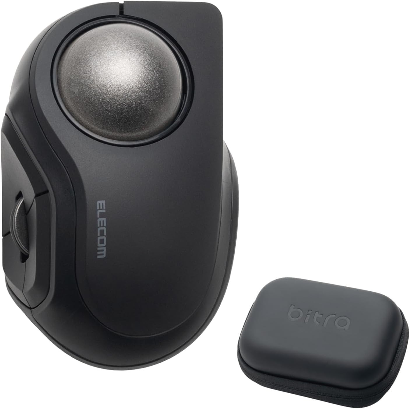 ELECOM Bitra Trackball Mouse Bluetooth 5 Buttons Black Portable Compact Japan