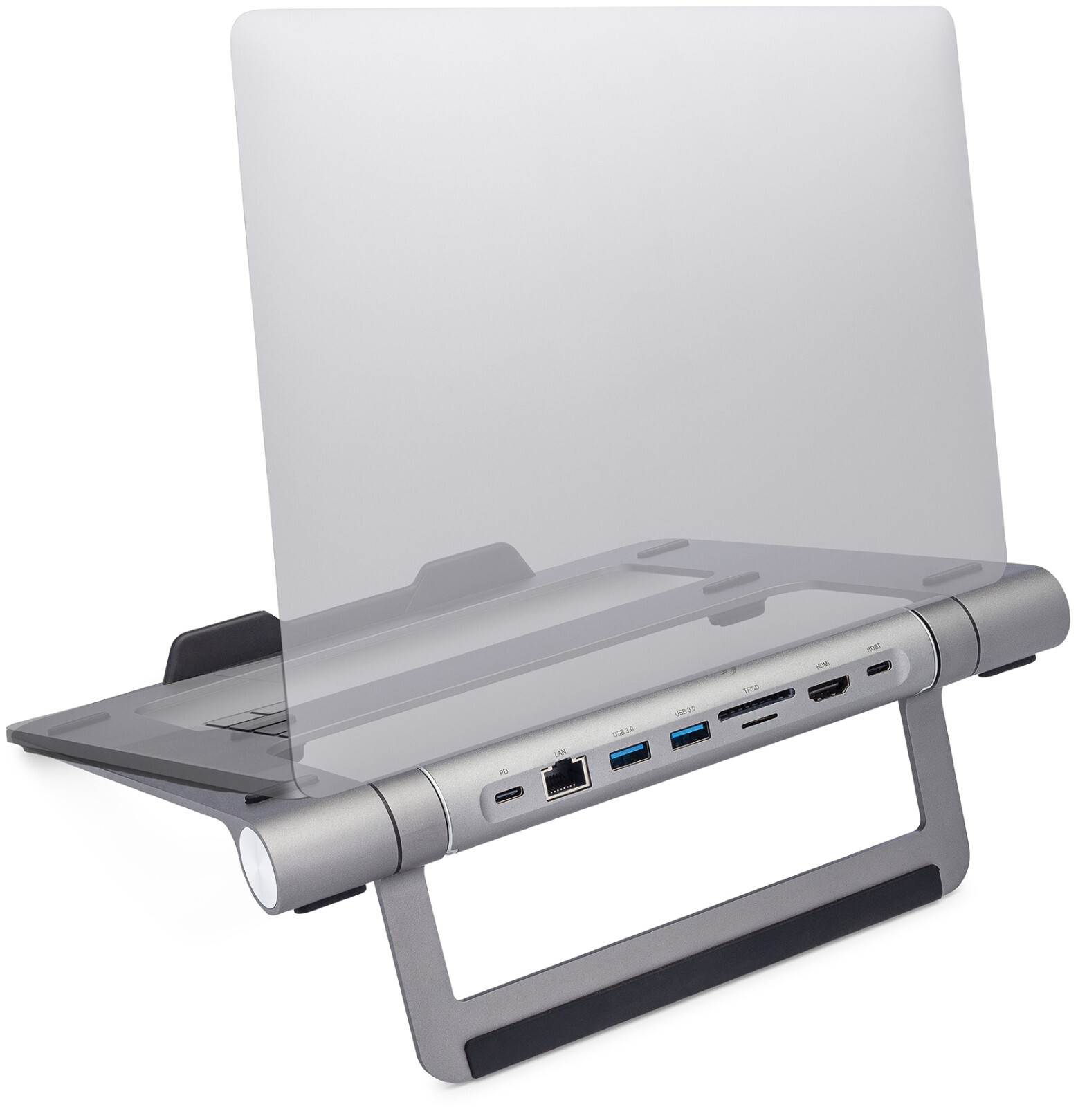 ClearClick Portable Docking Station & Laptop Stand with USB, HDMI, Ethernet, SD