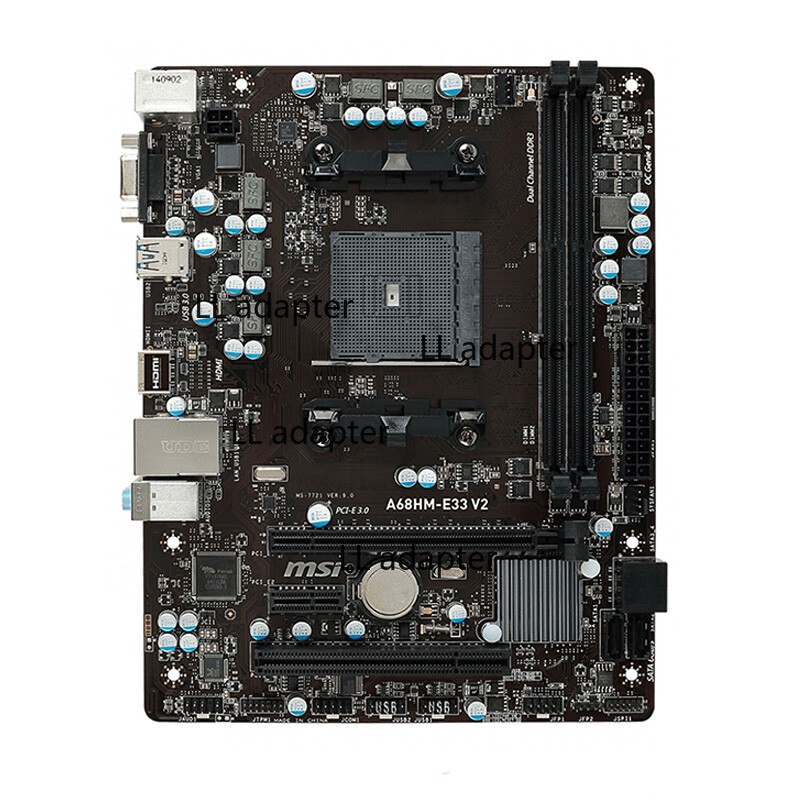 For MSI A68HM-E33 V2 Motherboard AMD FM2 DDR3 M-ATX Mainboard