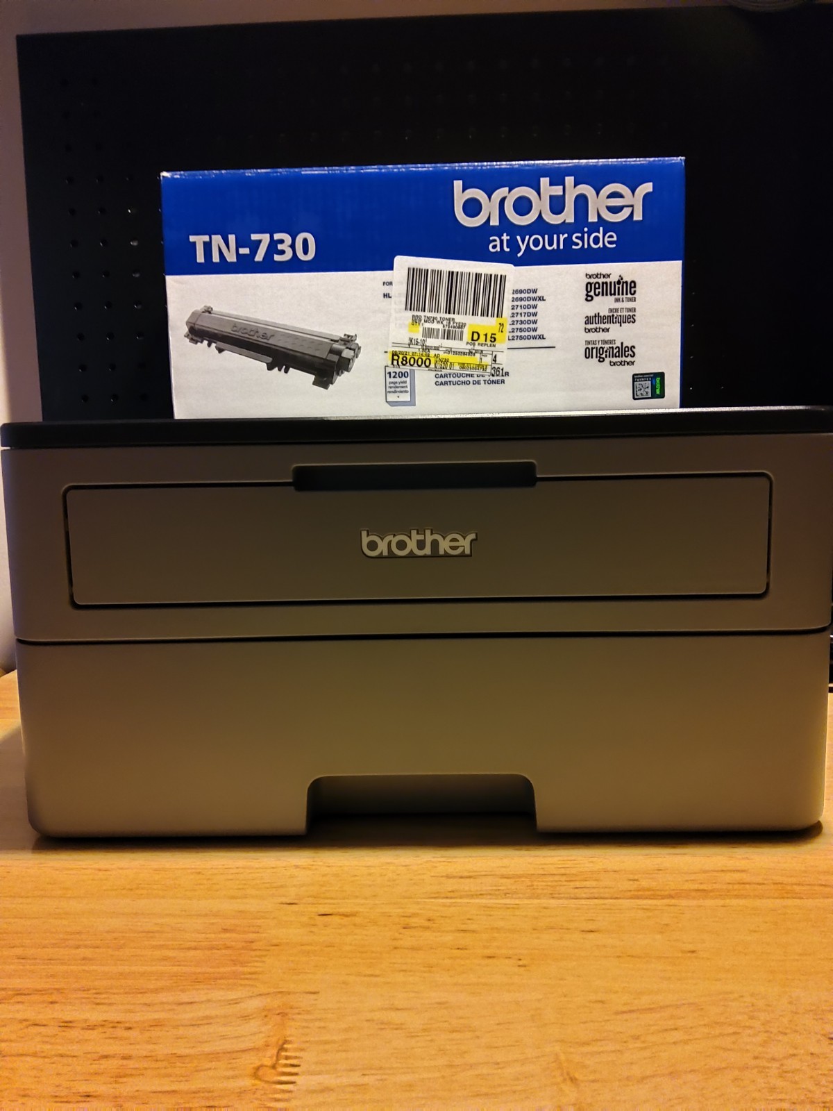 Brother HL-L2325DW Wireless Laser Printer + NEW Genuine TN-730 Toner