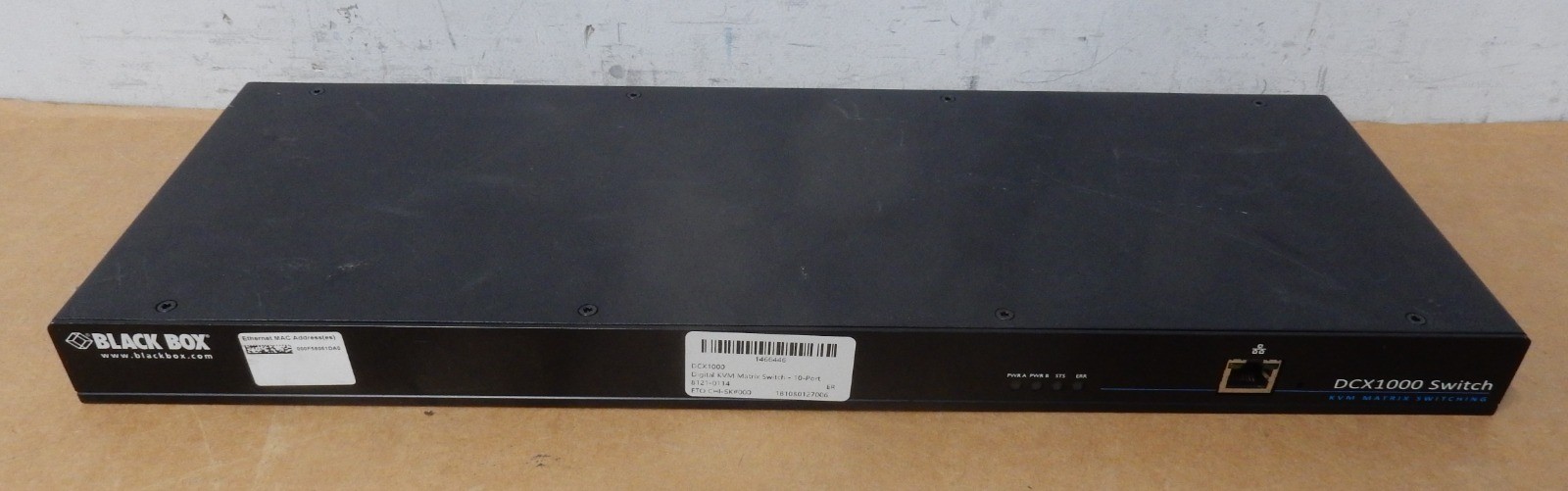 BLACK BOX DCX1000 Digital KVM Matrix Switch 10-Port - No AC Adapter
