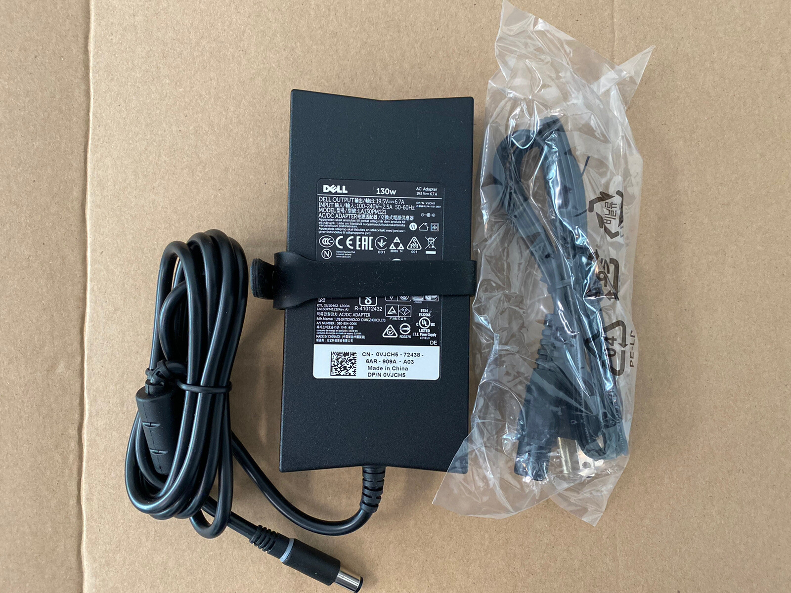 Genuine OEM Dell latitude PA-4E AC Power Adapter Charger 130W Open Box