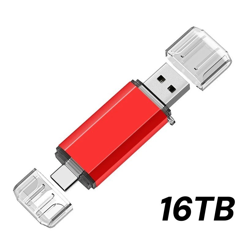 16TB OTG USB Flash Drive Type-C Memory Stick Flash Drive Android Phone PC Mac