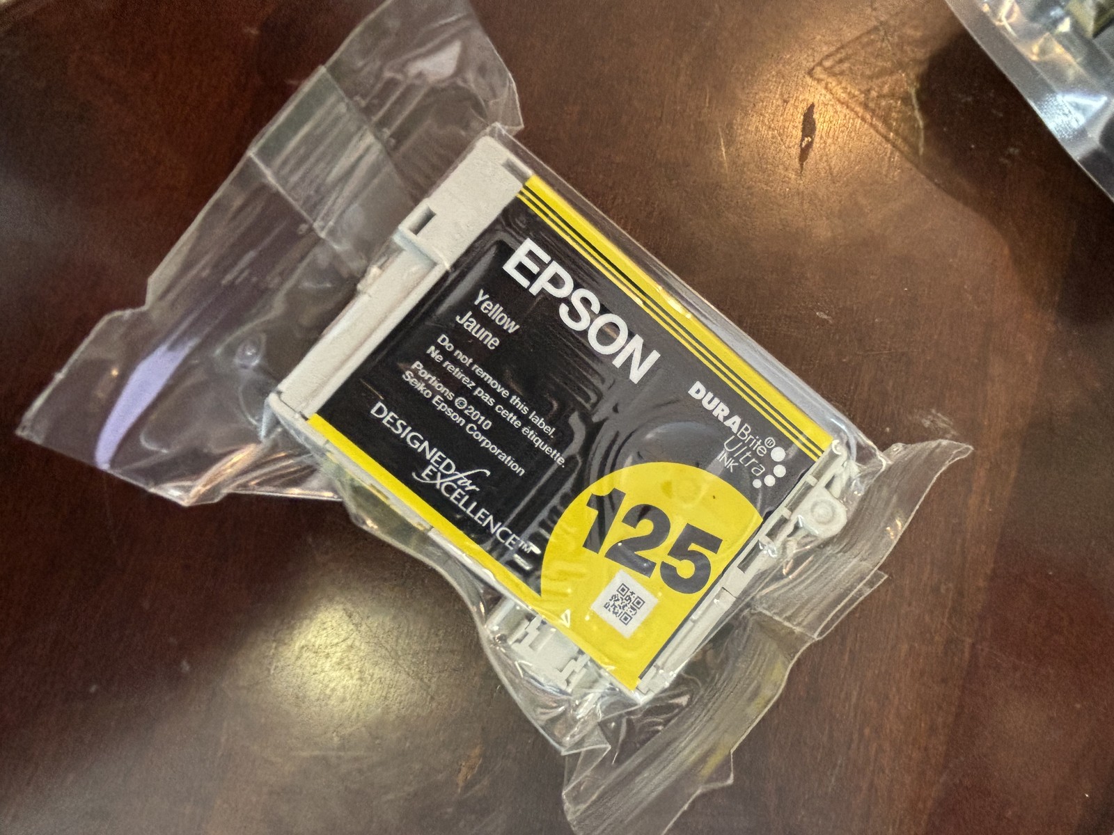 epson 125 yellow - no box - unsure exp