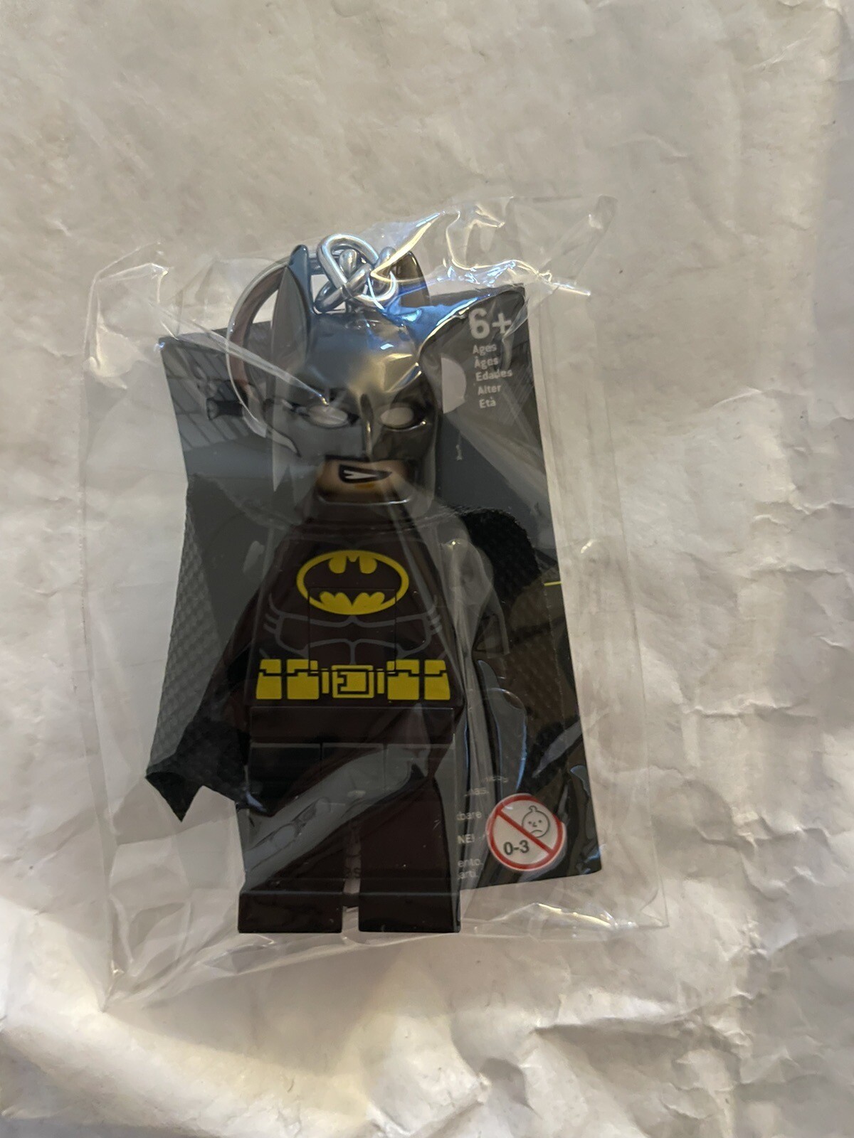 BRAND NEW LEGO Batman Black Keychain Light-3 Inch Tall Figure