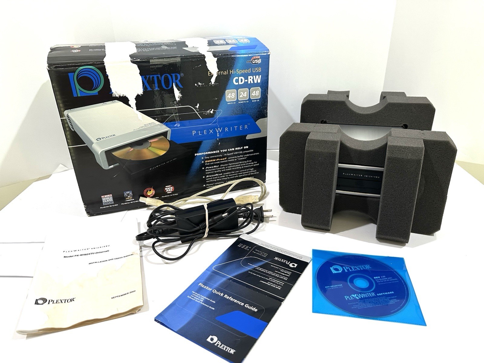 Plextor PlexWriter 48/24/48 Internal USB CD-R/RW Drive PX-W4824TU