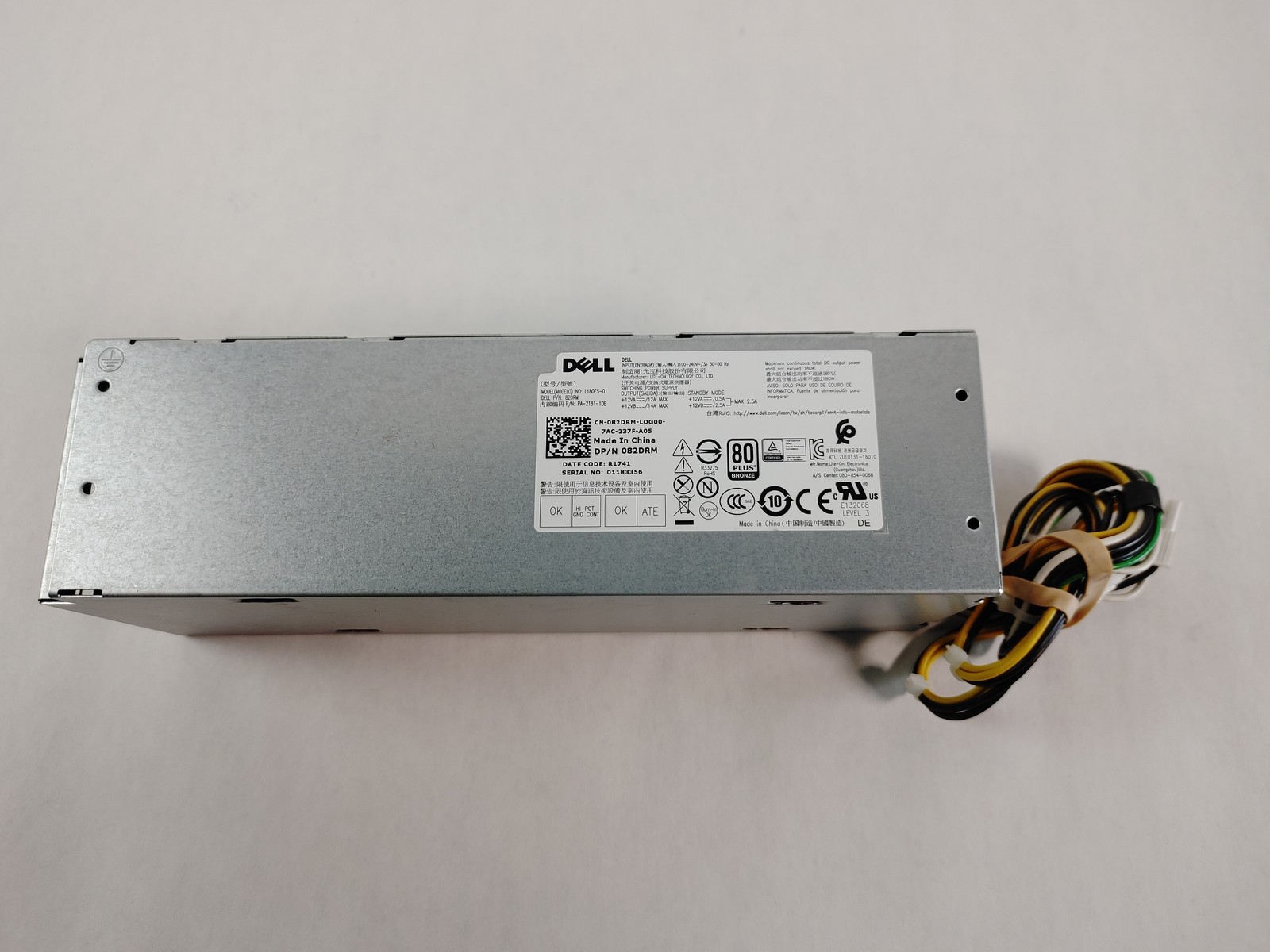 Dell OptiPlex 7050 SFF 6-Pin 180W Desktop Power Supply 82DRM
