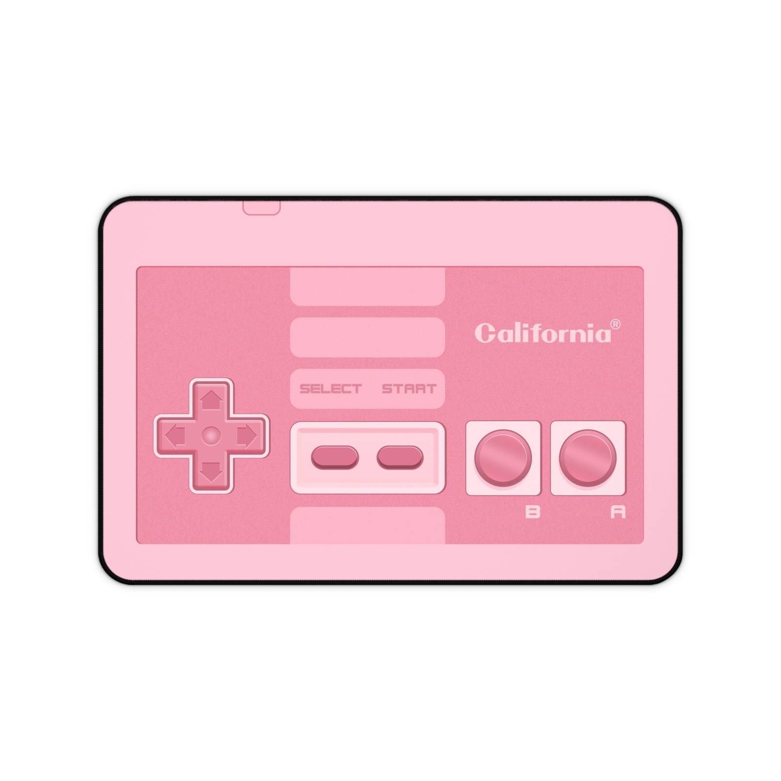 Personalized Pink 8-Bit Controller Desk Mat, Retro XL Mousepad, Cute Gamer Gift