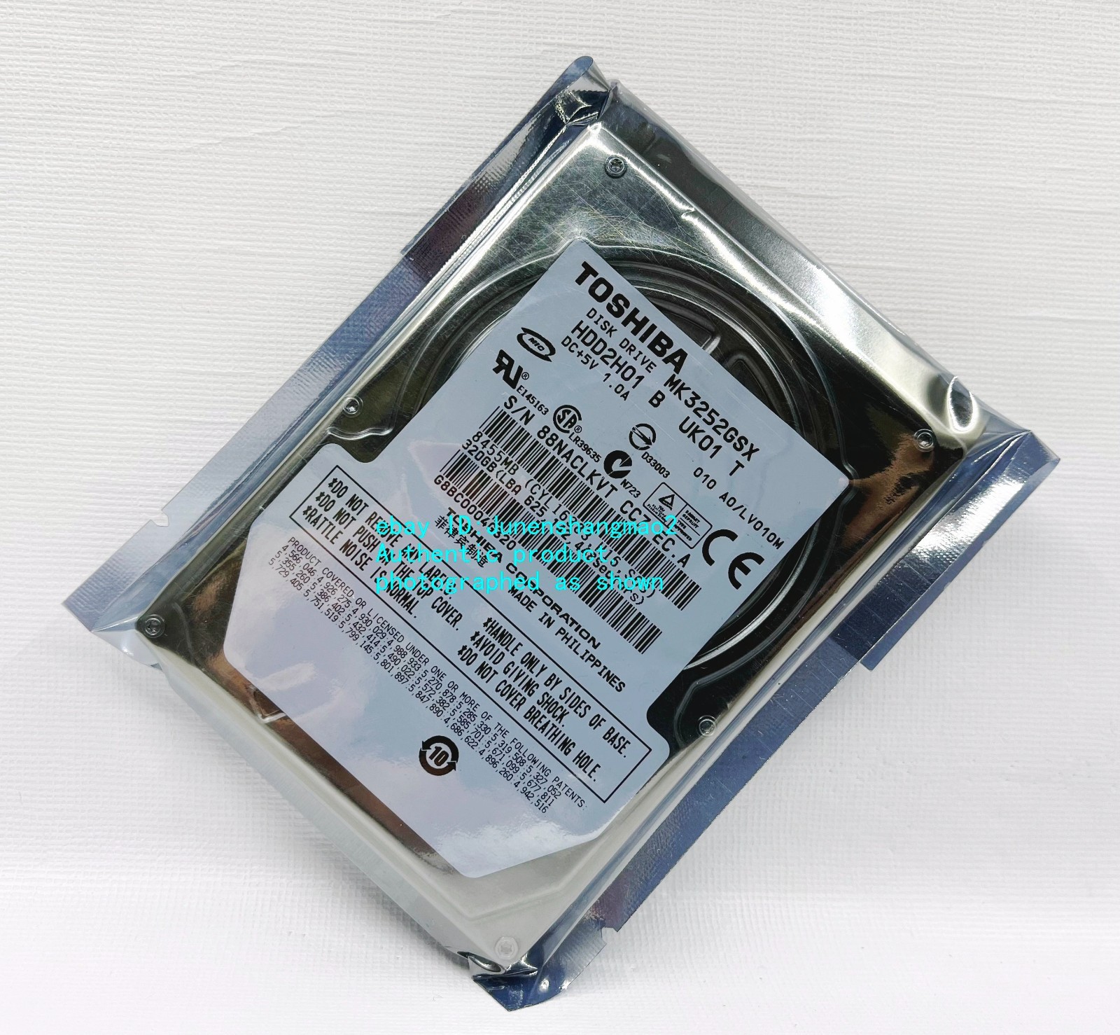 Toshiba 320GB 5400RPM MK3252GSX SATA 2.5-inch notebook hard drive