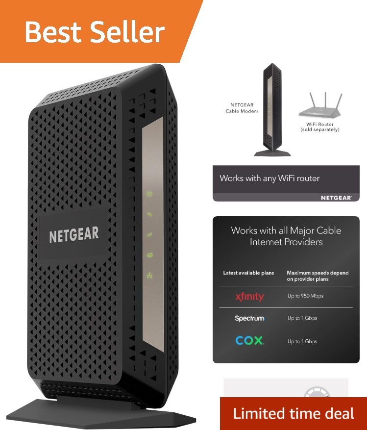 Ultra-High Speed DOCSIS 3.1 CM1000 Modem - 1 Gbps Compatible with Spectrum, Cox