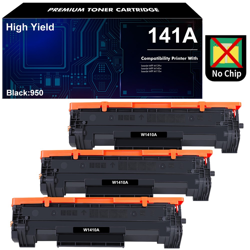 1-4PK W1410A 141A Fits HP 141A LaserJet MFP M139we M140we M110we M140w No Chip