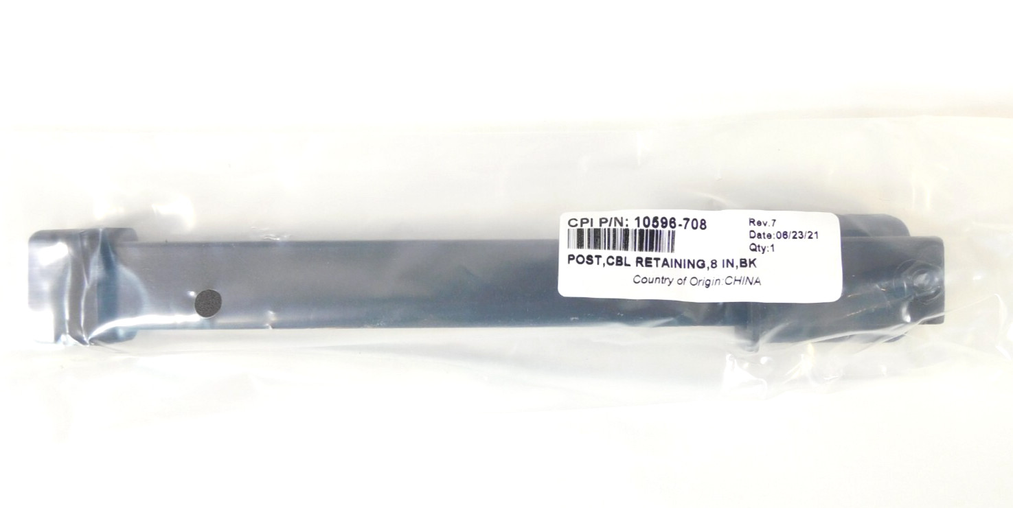 Chatsworth Cable Retaining Post - 8 inches - Black 10596-708 for Ladder Rack