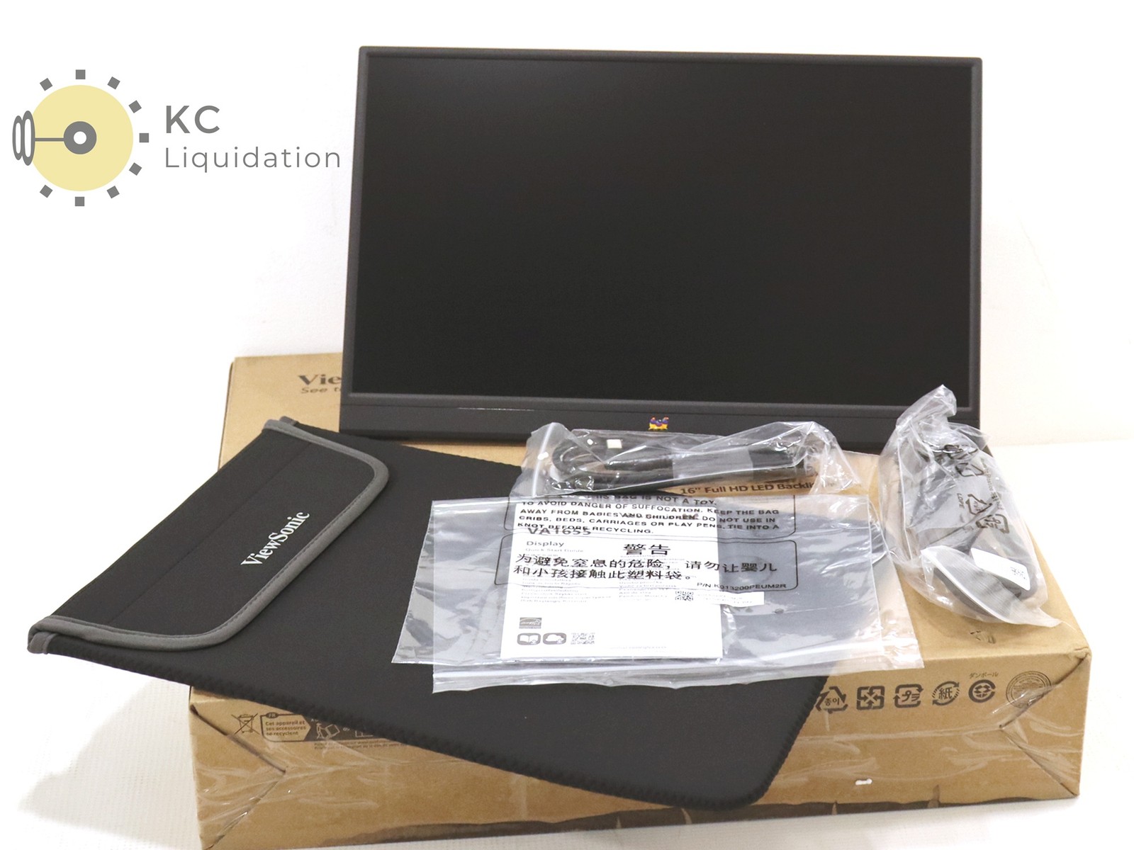 ViewSonic VA1655 16" Full HD LED Backlit Display Monitor