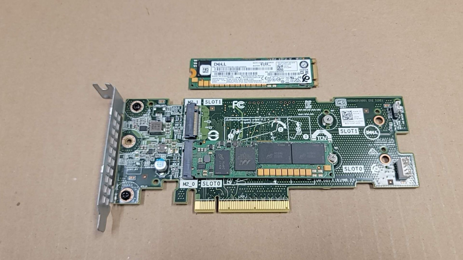 Dell 72WKY BOSS-S1 Controller PCIe Card w / 2x 240GB M.2 SSD TC2RP 
