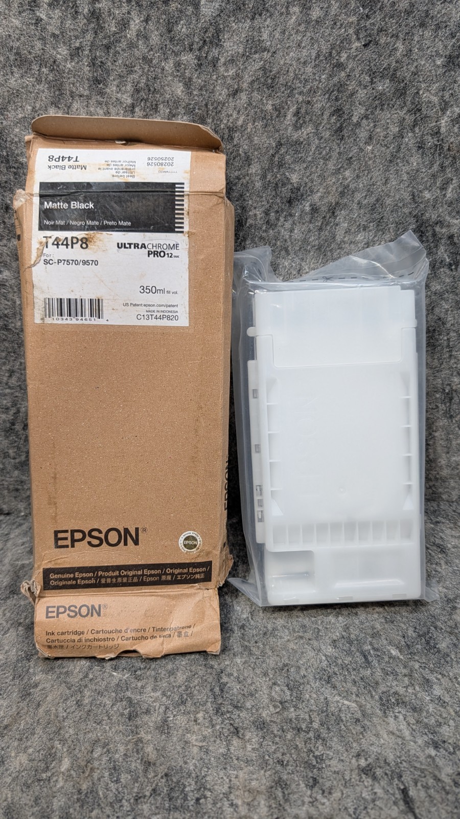 Epson T44P8 Matte Black UltraChrome PRO12 Ink Cartridge 350ml 20280526
