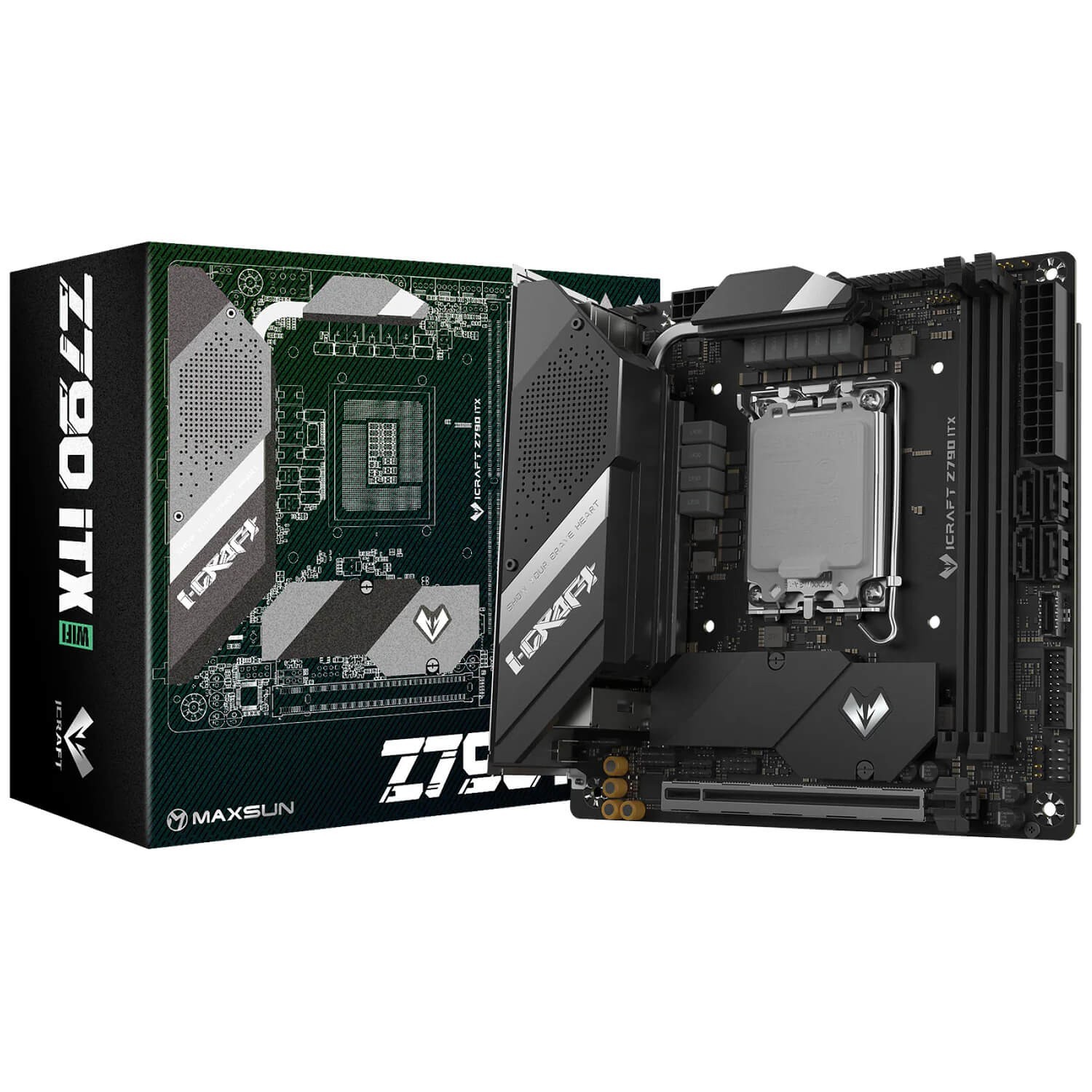 MAXSUN iCraft Z790ITX WIFI V2 Motherboard LGA 1700 DDR5 Mini ITX Wi-Fi 6/6E