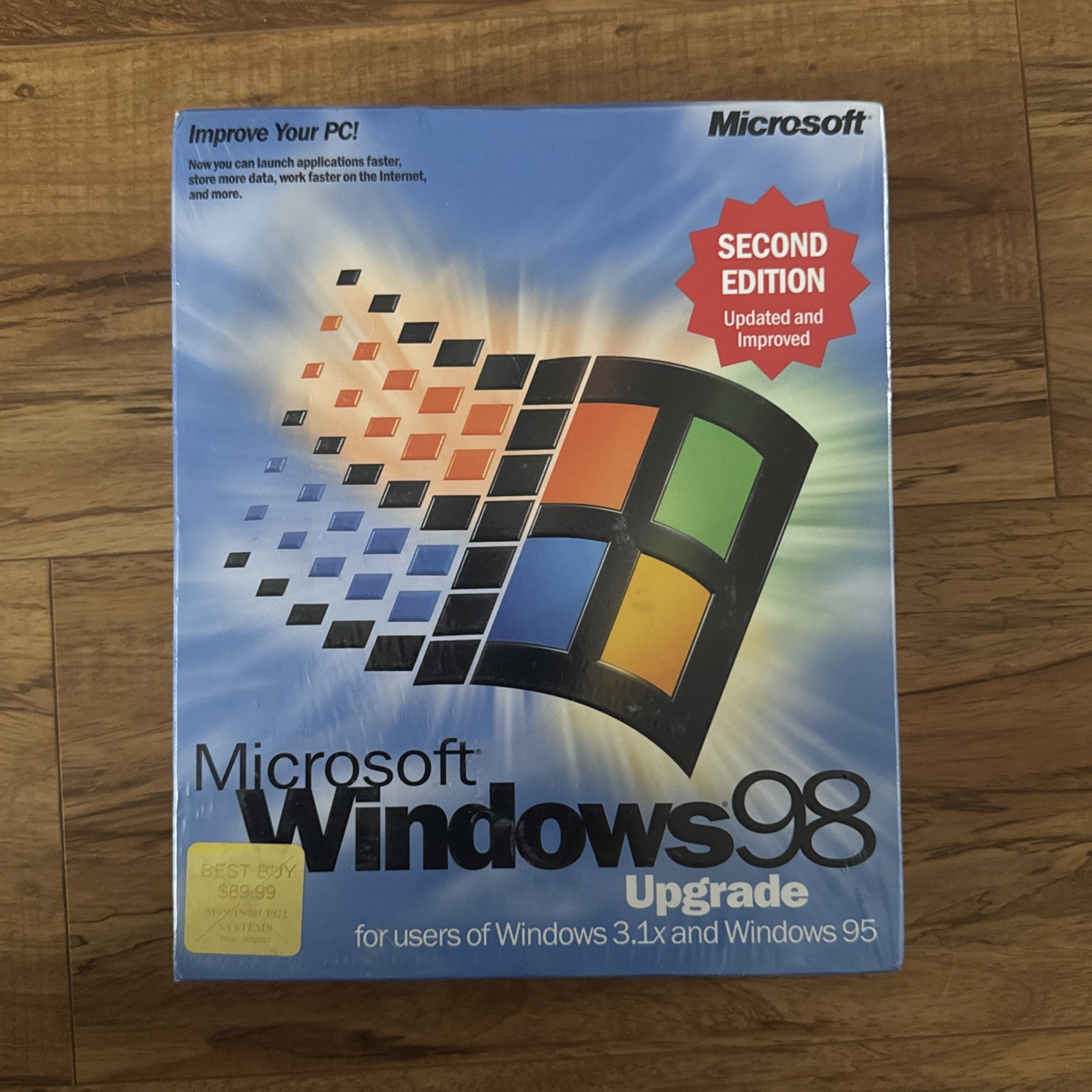 Microsoft Windows 98 Second Edition SE Upgrade – New Sealed – Vintage PC OS