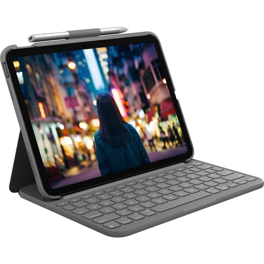 Logitech Slim Folio Keyboard Case for iPad (10th gen & A16) with Integrated
