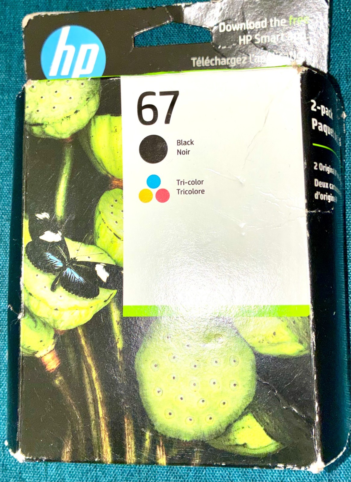 Genuine HP 67 Ink Cartridge 2-Pack Black & Tri-Color Sealed Box Exp NOV 2026