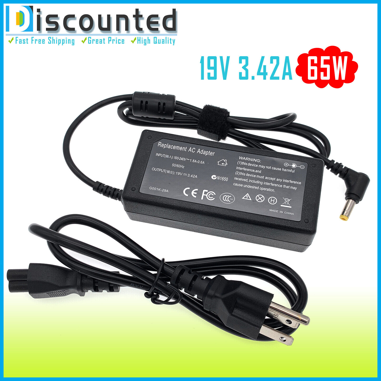 AC Adapter Charger For ASUS MG248Q MG248QR 24\