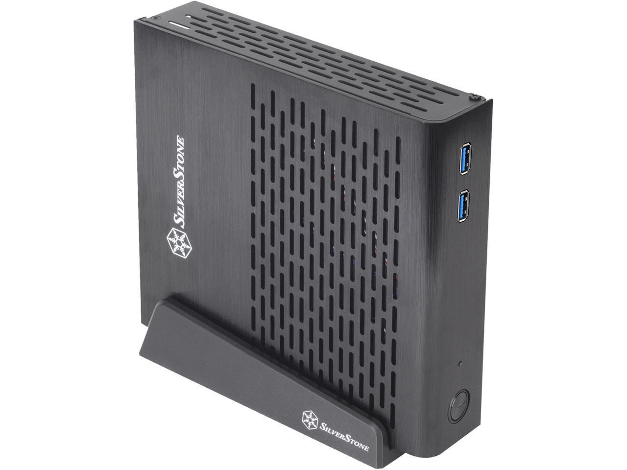 SilverStone Petit Series PT13 SST-PT13B-USB3.0 Black Aluminum Top Cover, Steel B
