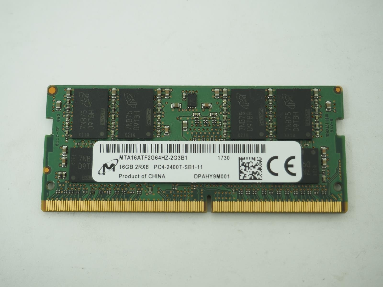 MICRON 16GB PC4-2400T Laptop Ram / SO-DIMM Memory - MTA16ATF2G64HZ - 2G3B1