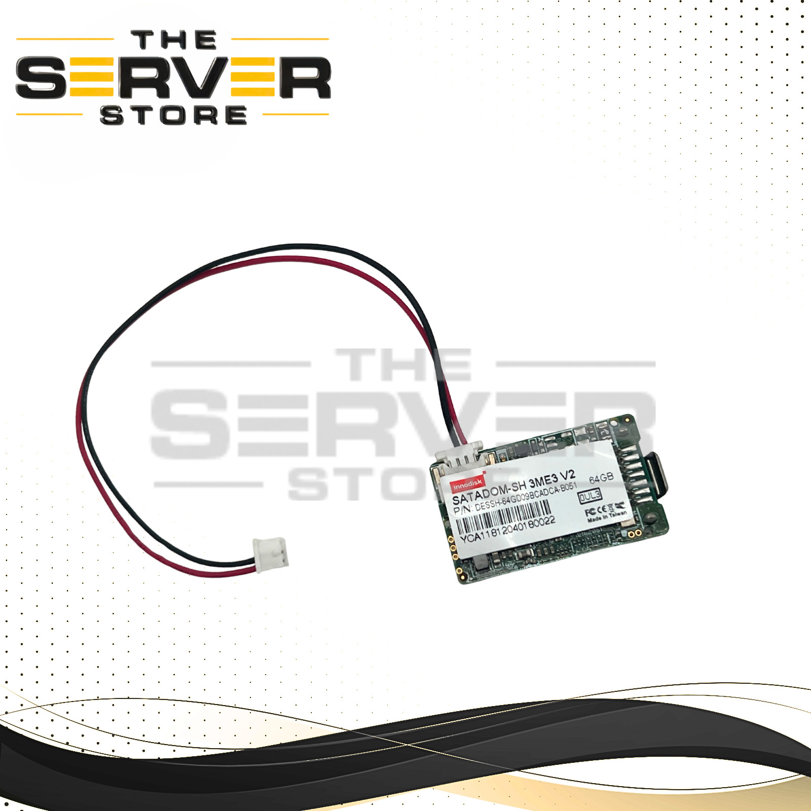 Innodisk 64GB SATADOM-SH 3ME3 V2 SATA 6G Flash Module DESSH-64GD09BCADCA-B051