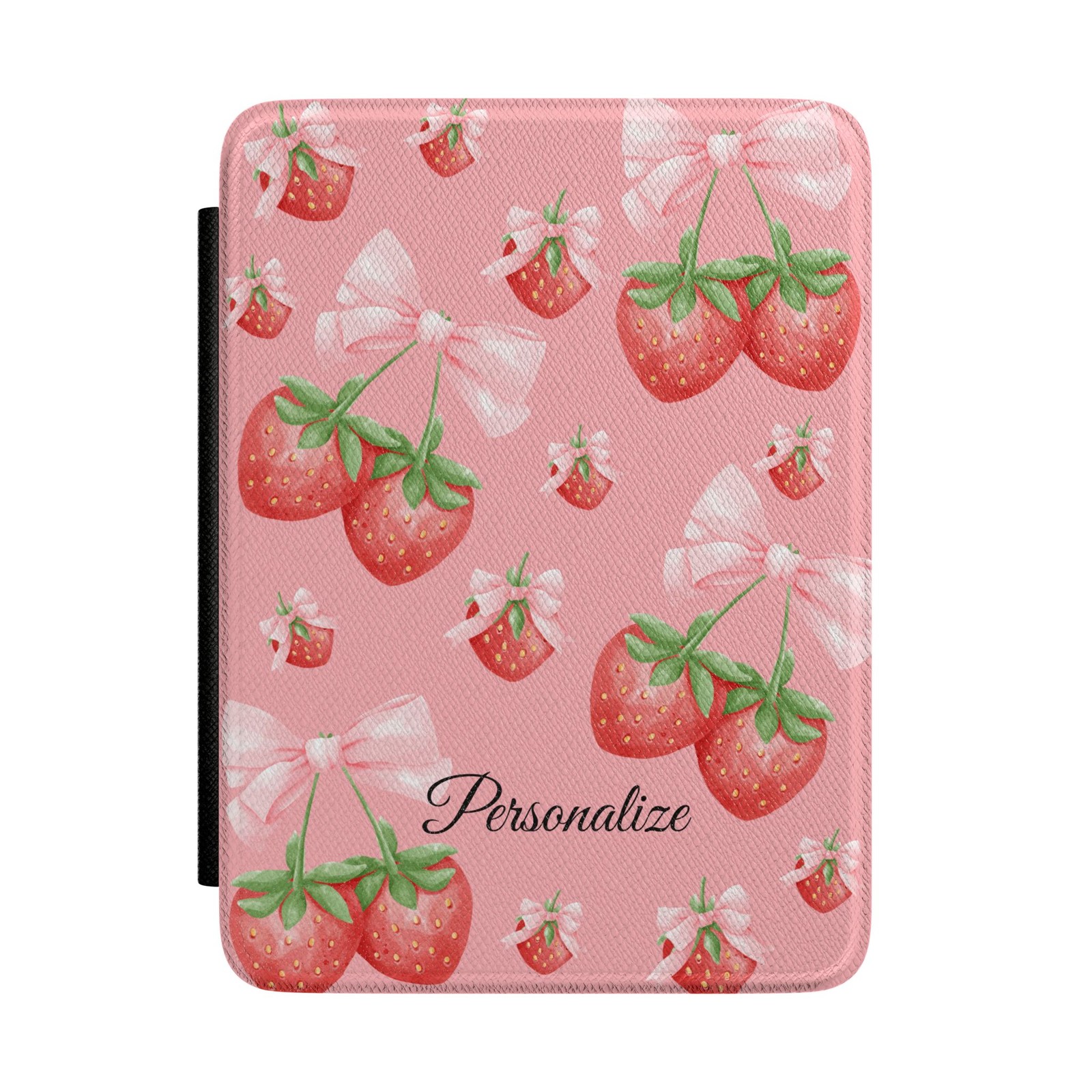 Personalized Strawberry Kindle Case | Cute Book Lover Gift | Coquette Aesthetic
