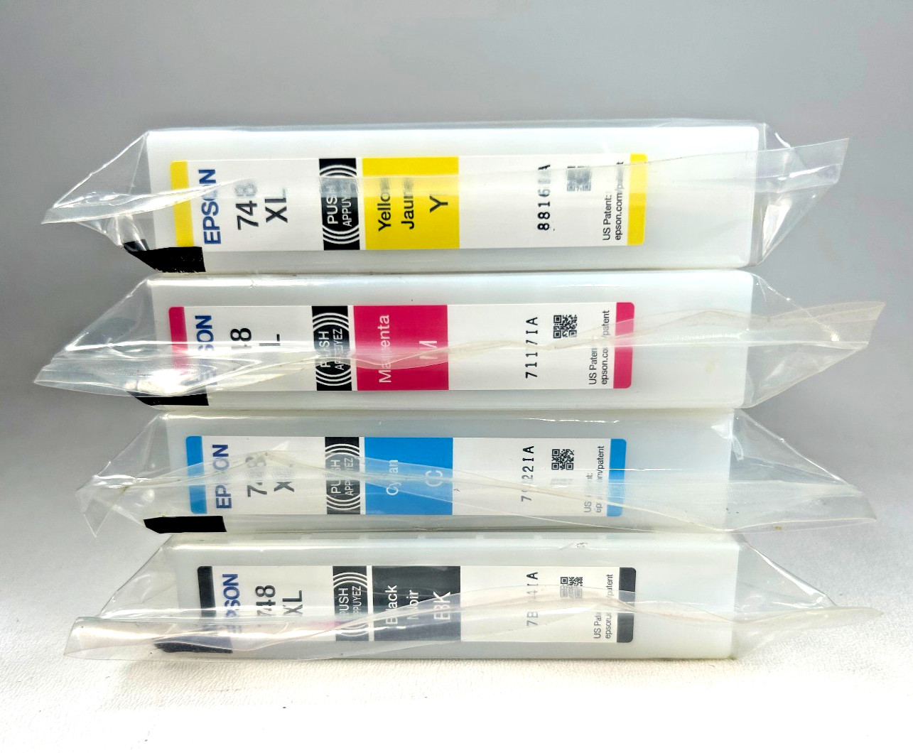 4PK Genuine Epson 748XL Ink for WorkForce Pro WF6090 WF6530 WF6590 WF8090 WF8590