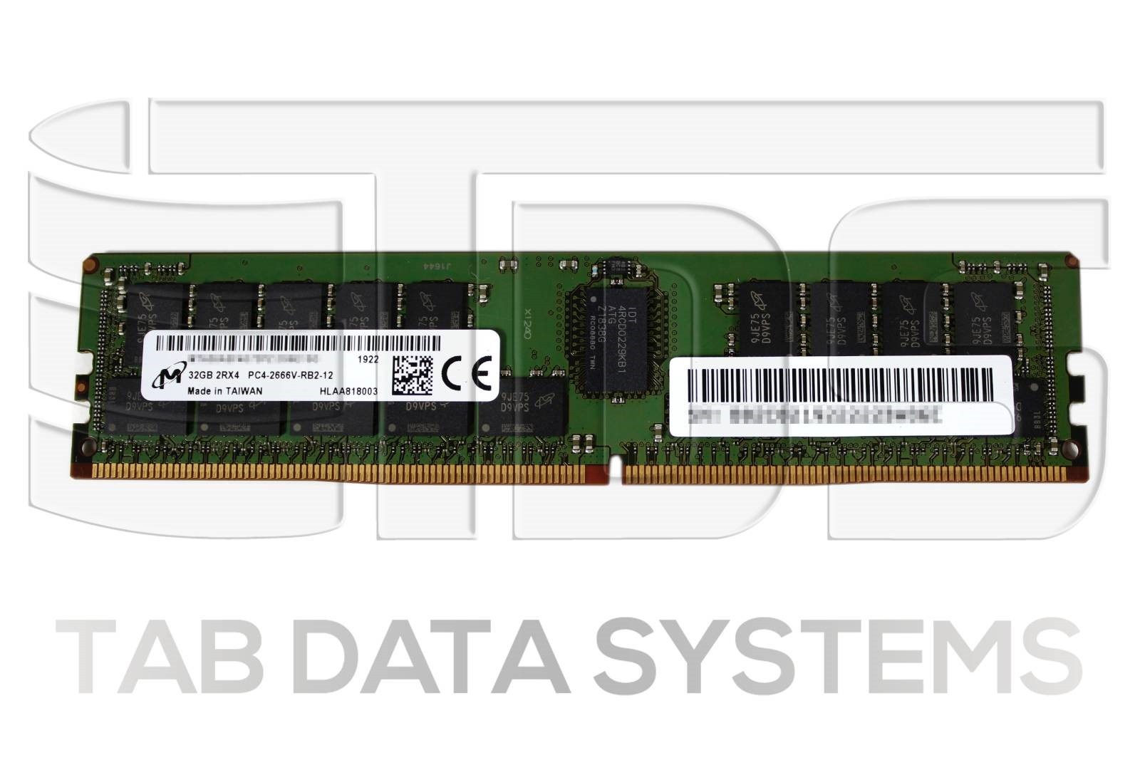EMC 100-532-602-00 32GB RDIMM DDR4 2Rx4 PC4-2666V-RB2 RAM for Unity XT