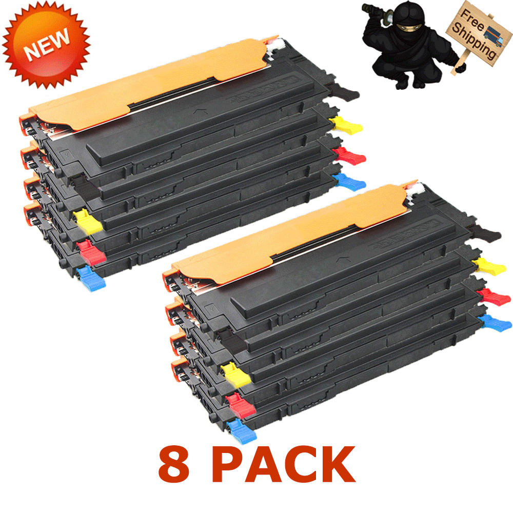 8PK CLT-K407S Toner Cartridge For Samsung CLX-3180 CLX-3185FW CLX-3185N CLX-3186