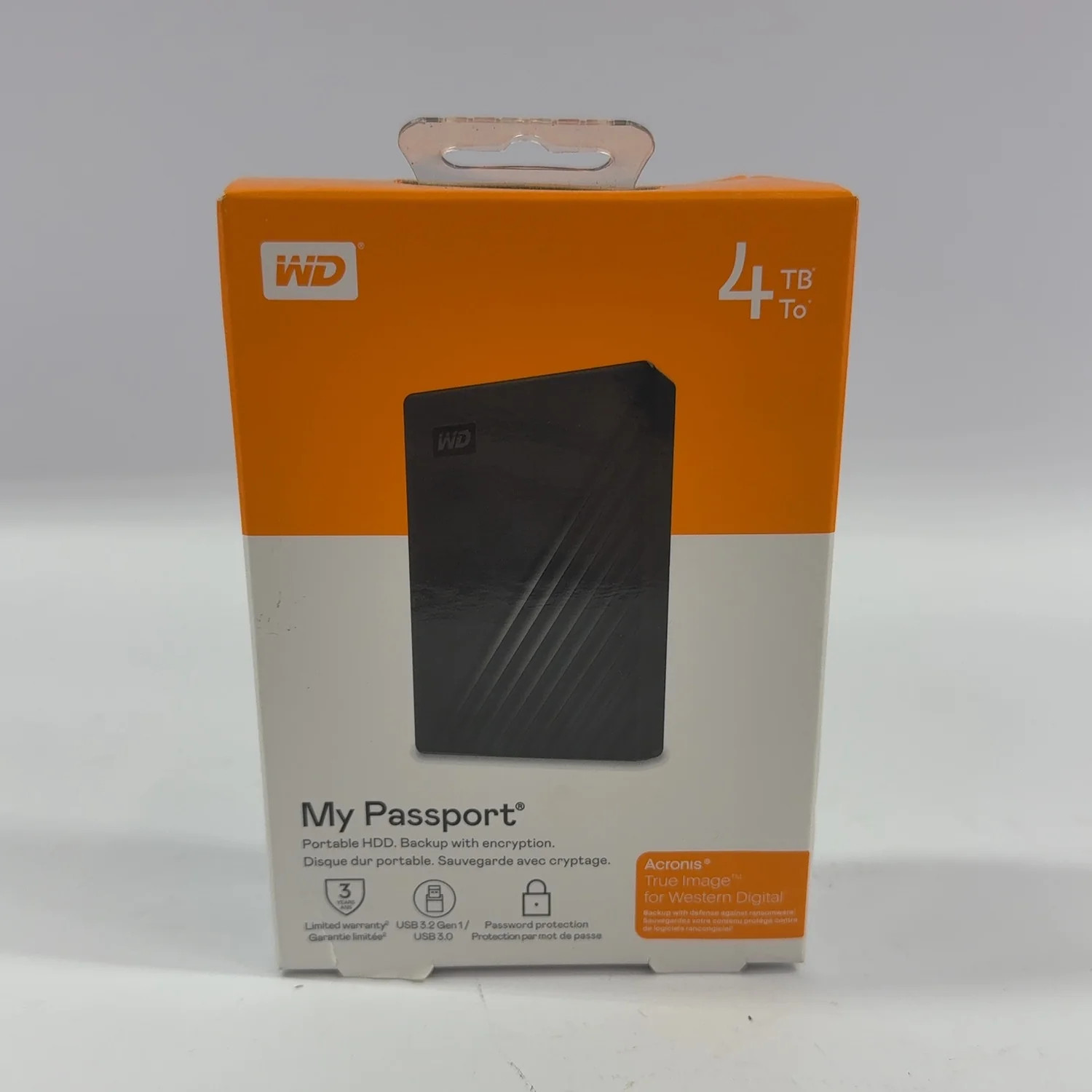 New Western Digital WD Portable My Passport 4TB SSD