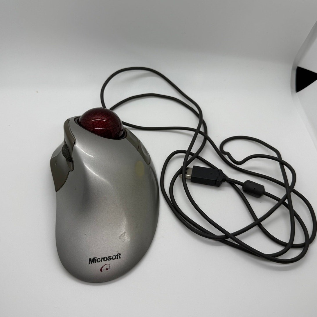 Microsoft Trackball Explorer 1.0 Mouse PS2/USB Compatible X05-87473 Tested Works