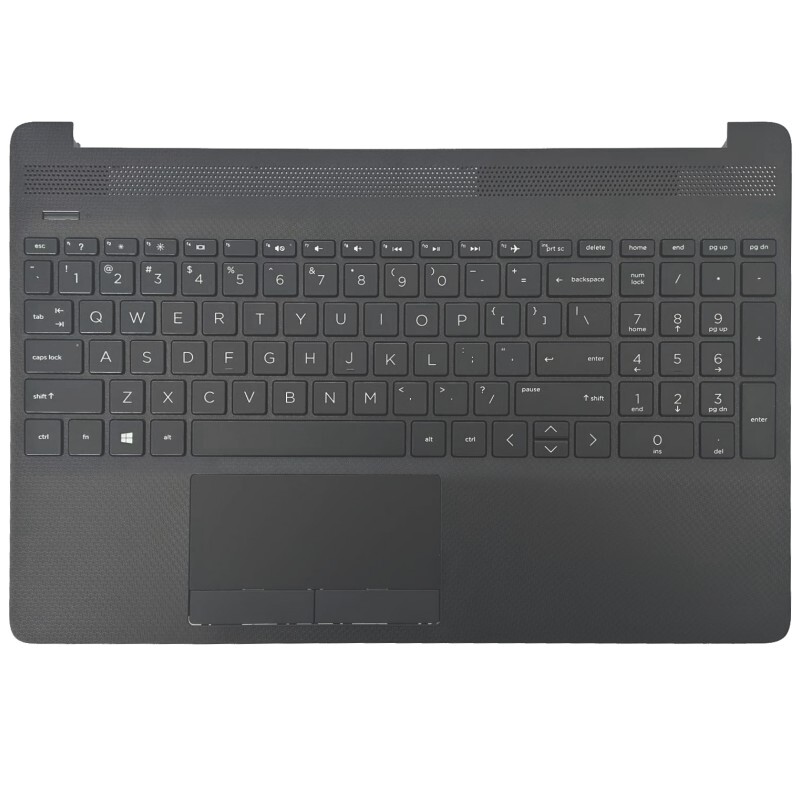 For HP Pavilion 15-DW0037WM 15-DW0052WM 15-DW0046NR Palmrest No Backlit Keyboard