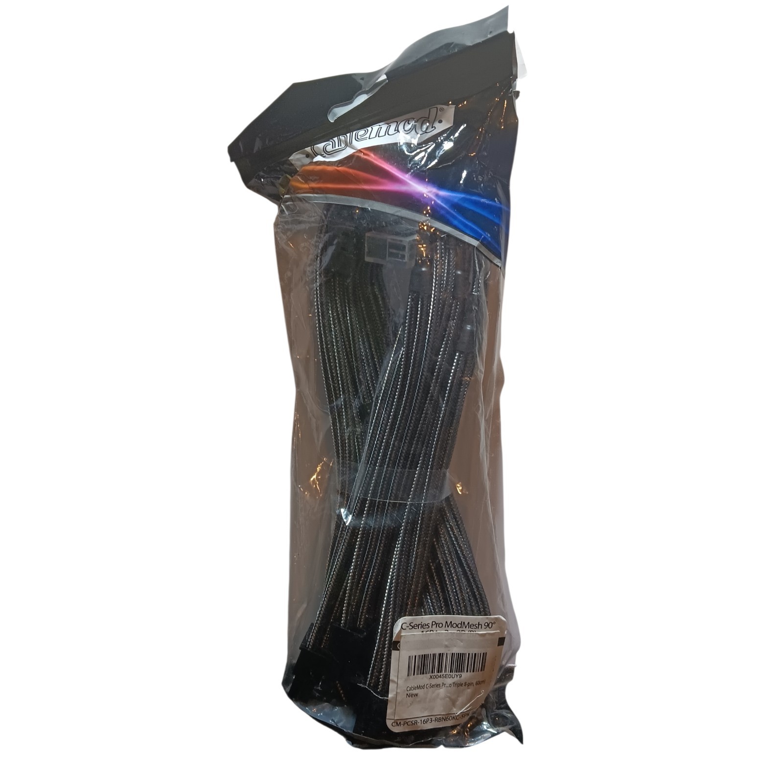 CableMod C-Series Pro ModMesh Sleeved 12VHPWR (CM-PCSR-16P3-RBN60KC-5PK-R-SS)