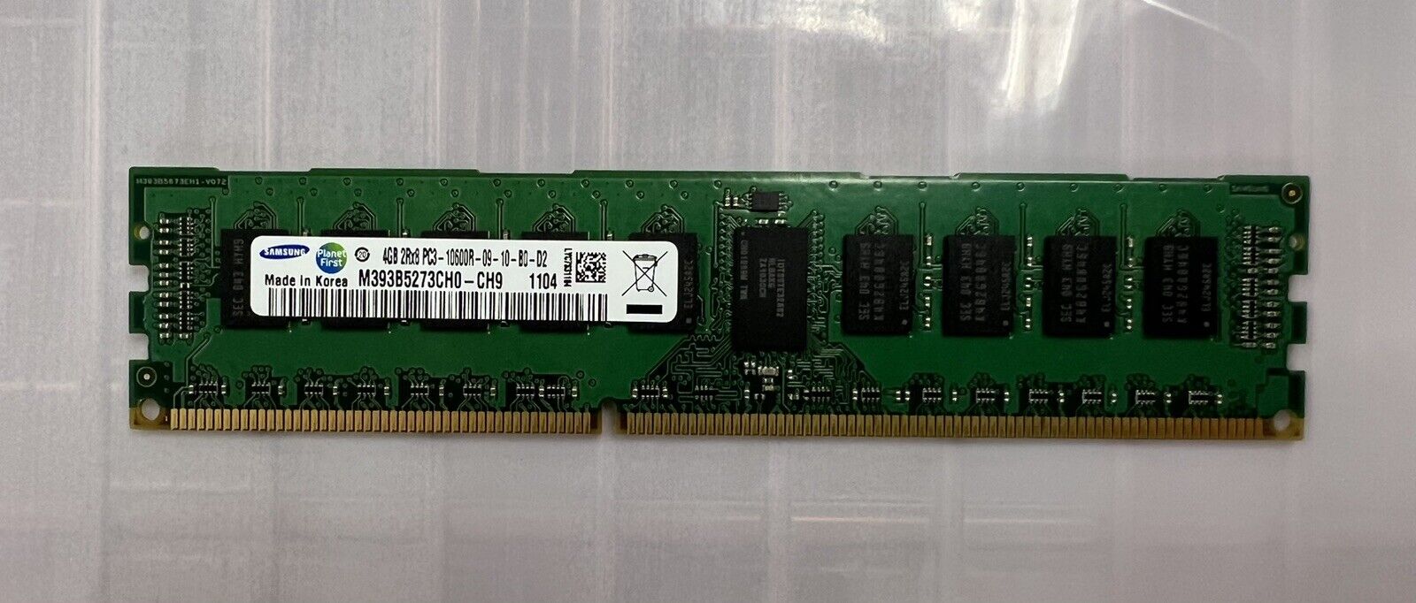 Samsung 4GB PC3-10600R 1333MHz ECC Server RAM Memory - M393B5273CH0CH9