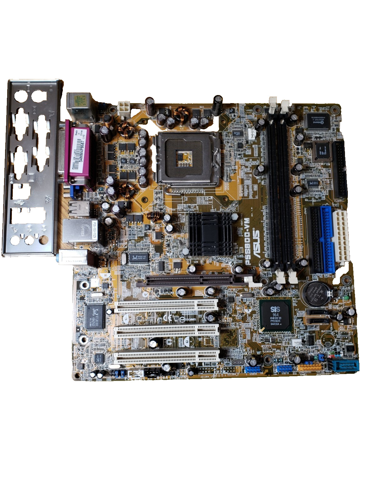 ASUS P5S800-VM LGA775 Desktop Micro ATX Motherboard Tested Working
