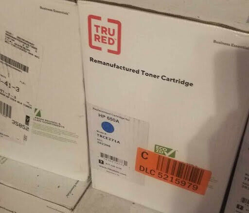 HP650A Replacement TRU RED BRAND Cyan COLOR . Item is uopened  New Ships Free.