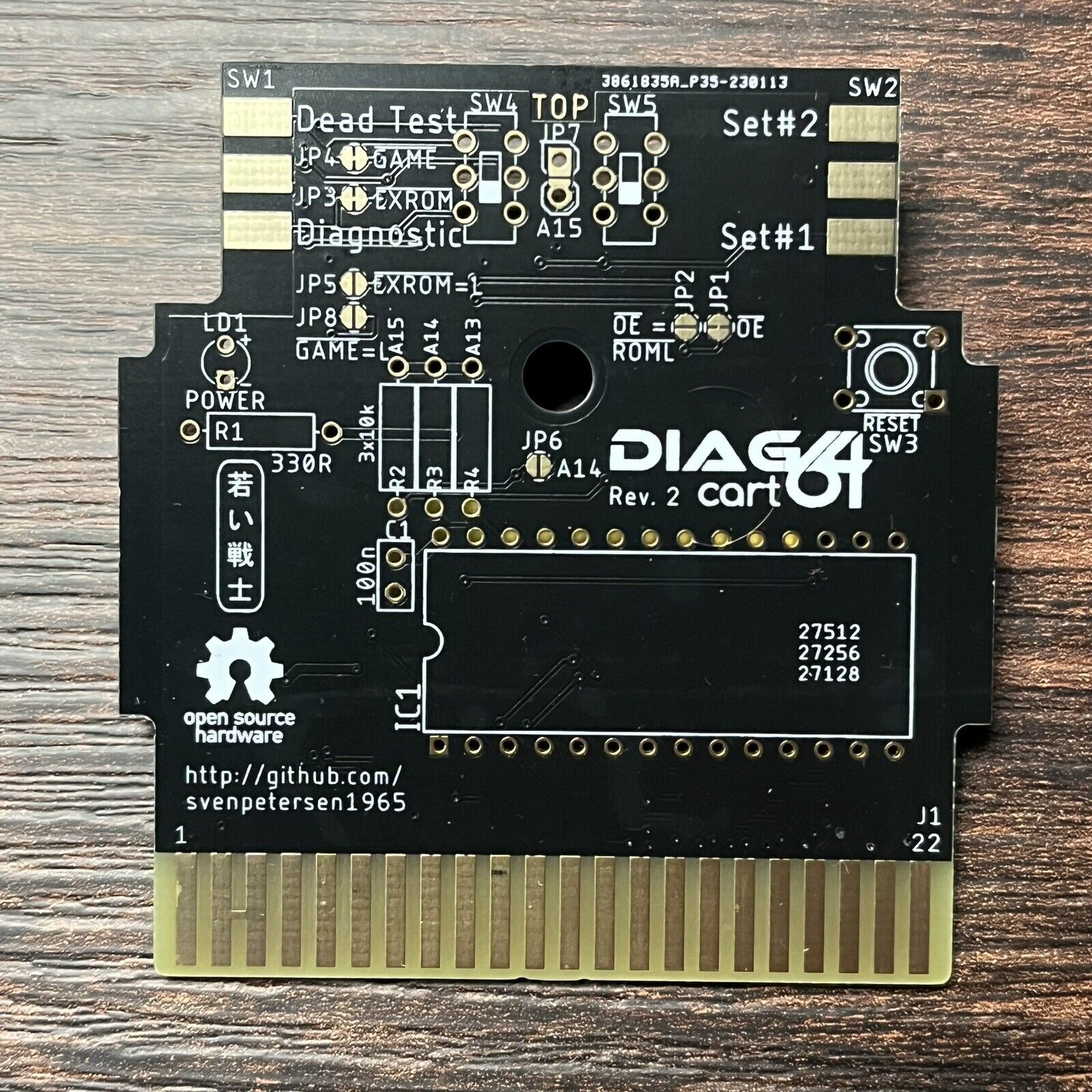 Diag64 Cart PCB Rev. 2 For Commodore 64 (PCB Only)