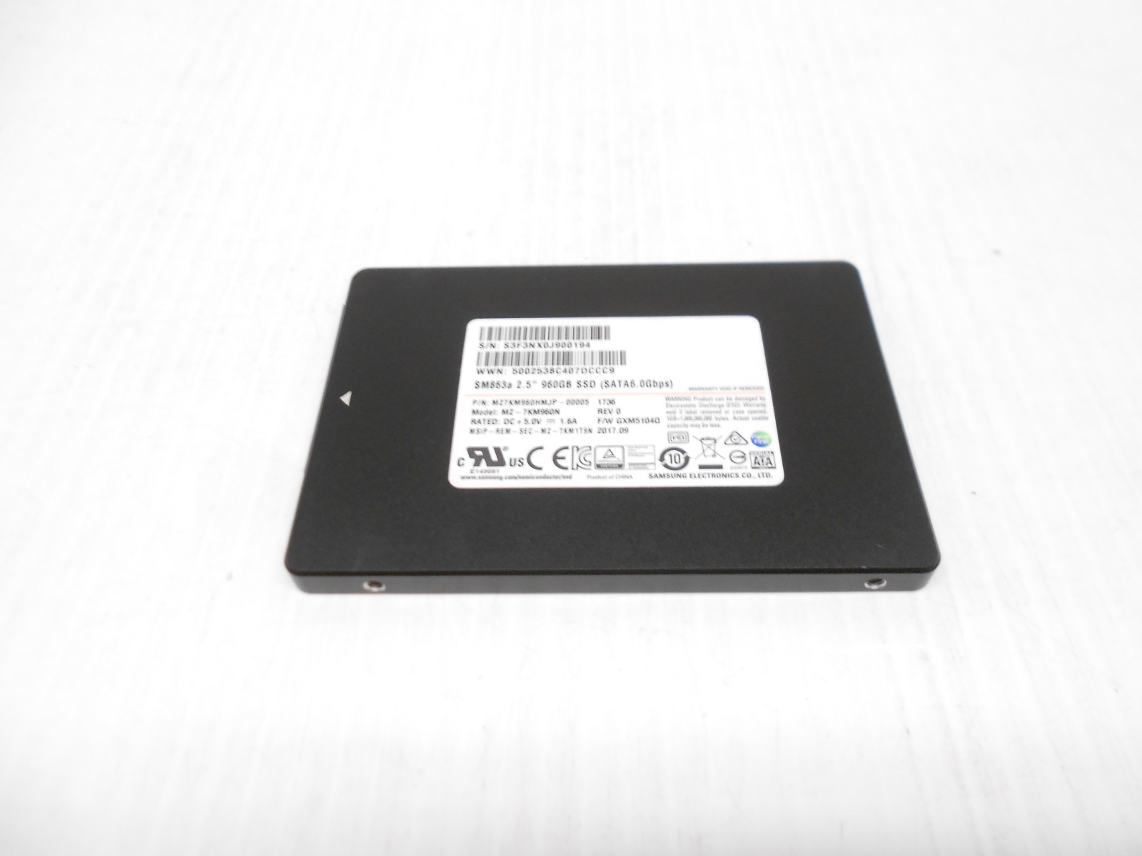 Samsung 960GB SSD SATA 2.5" Server Laptop Desktop PC Hard Drive 1TB Dell HP