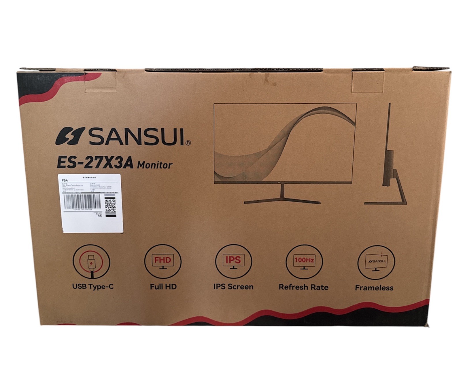 Sansui ES-27X3A 27 Inch IPS Screen Frameless Full HD 100Hz LED Computer Monitor