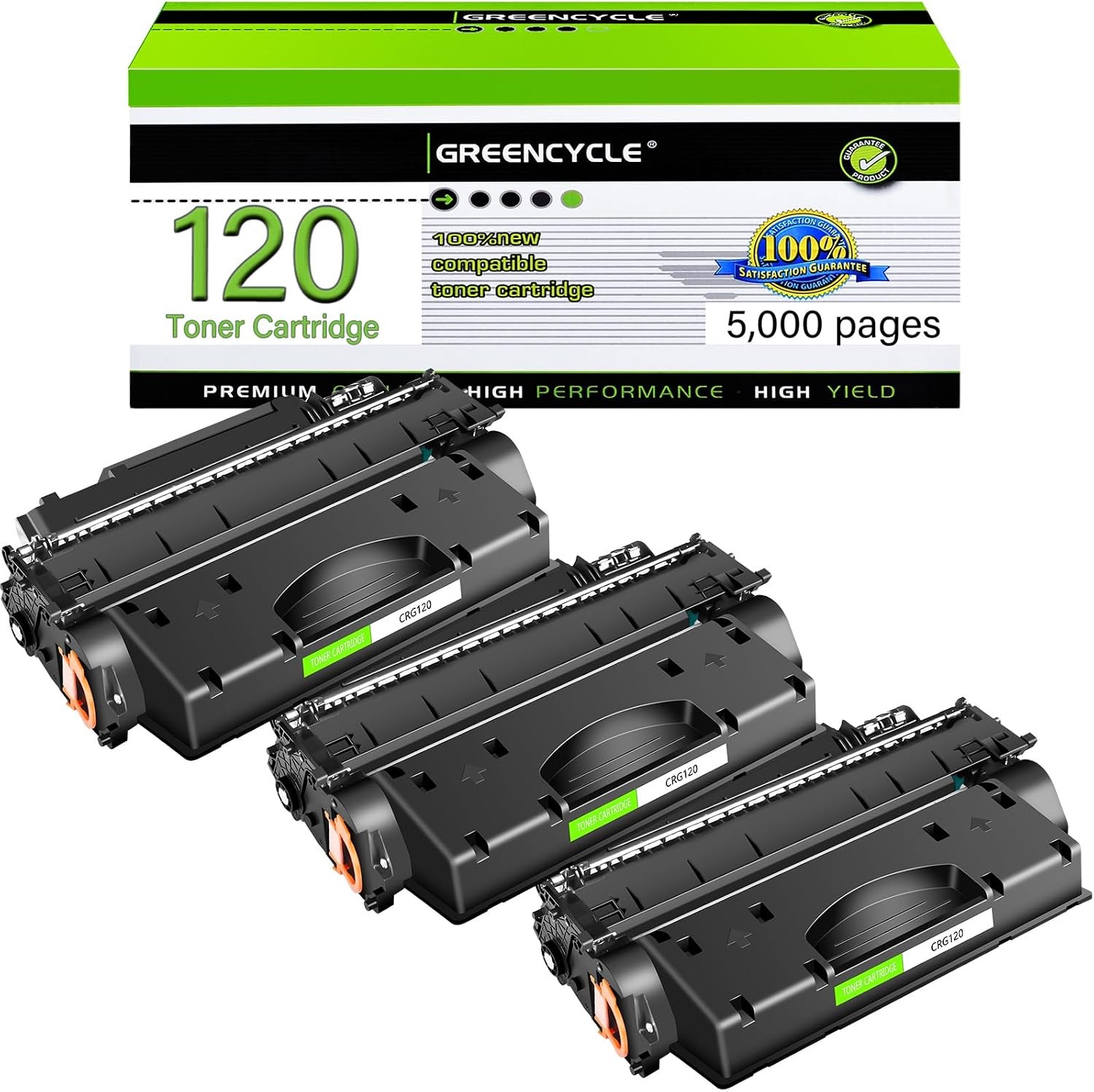 GREENCYCLE 3PK CRG-120 Toner Fits For Canon ImageClass MF417dw MF6680DN MF6780DW