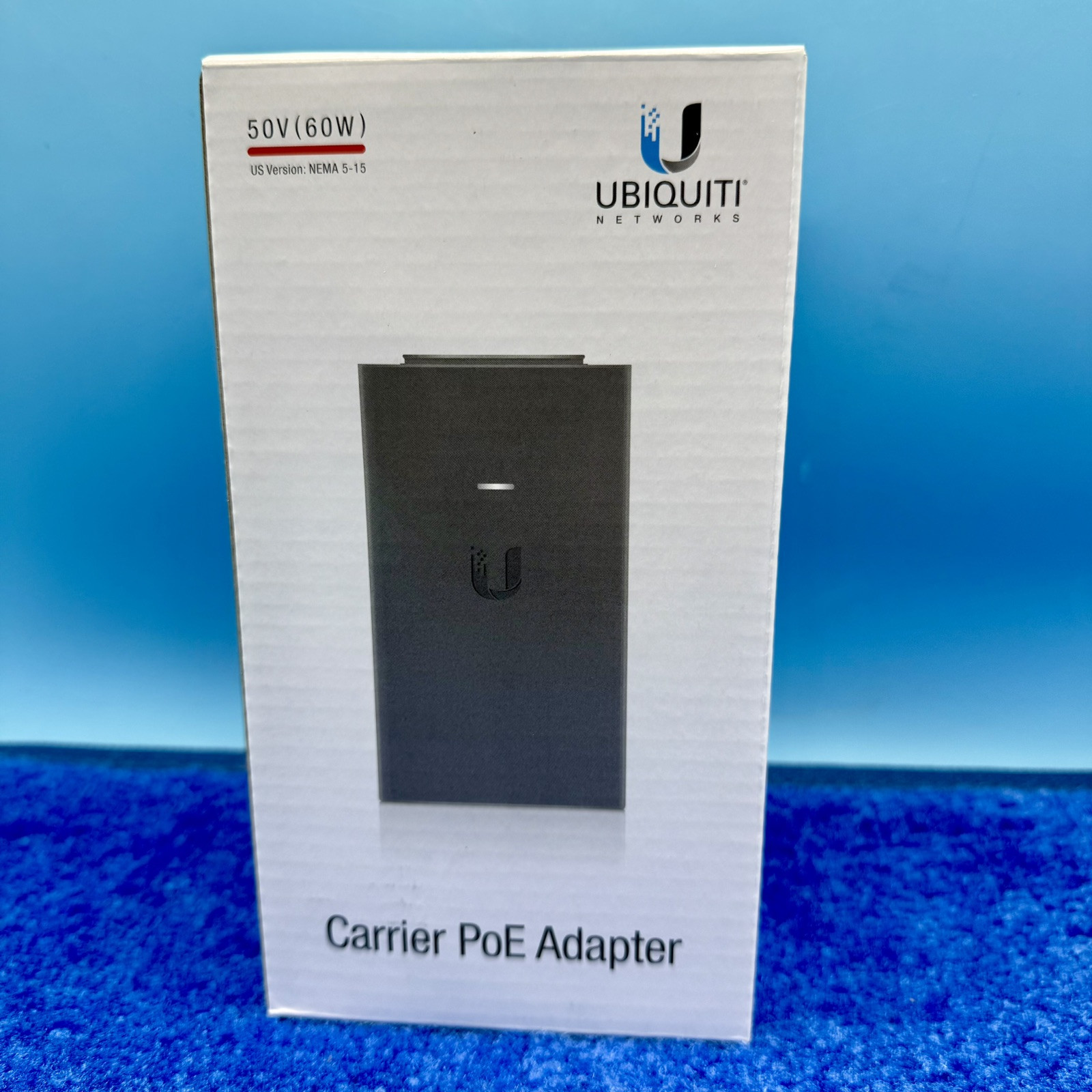 Ubiquiti Networks 50V (60W) Gigabit Ethernet 1.2A Carrier POE Adapter US Version