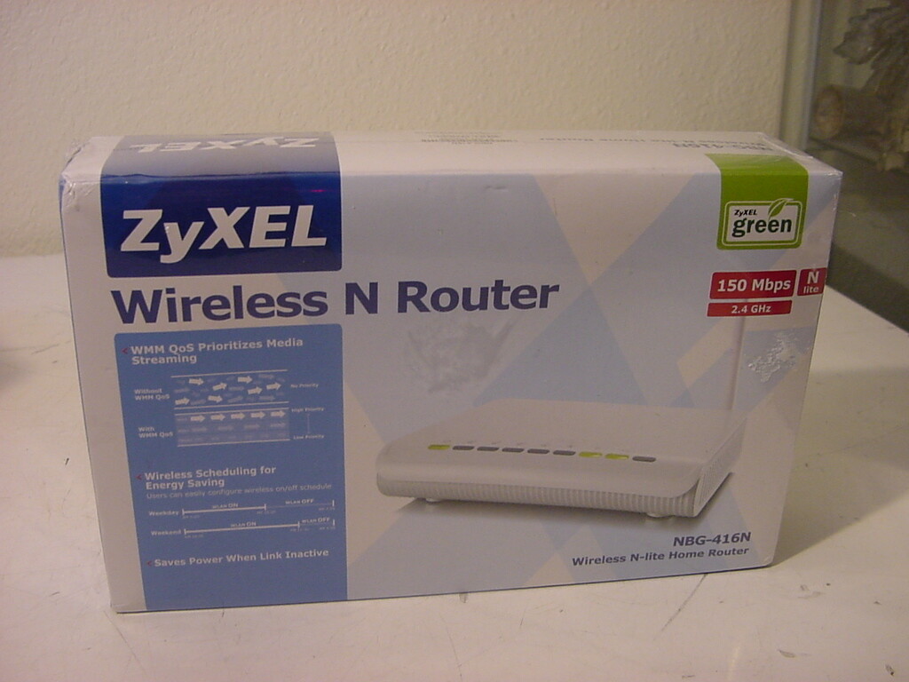 NEW SEALED - ZYXEL WIRELESS N ROUTER NBG-416N