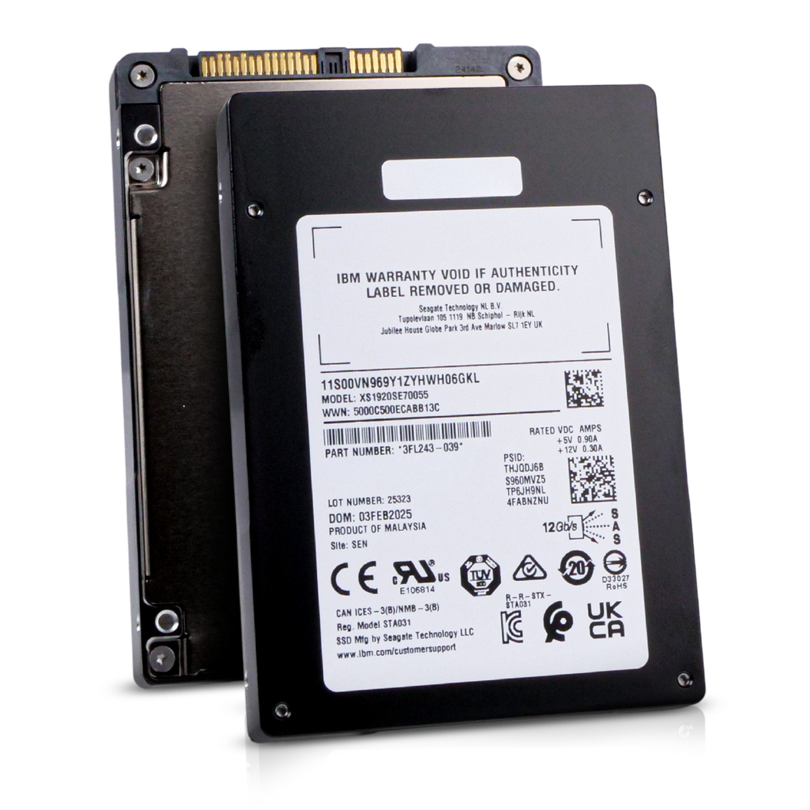 Seagate Nytro 3350 XS1920SE70055 1.92TB 1 DWPD SAS 12Gb/s 3D eTLC 2.5in IBM SSD