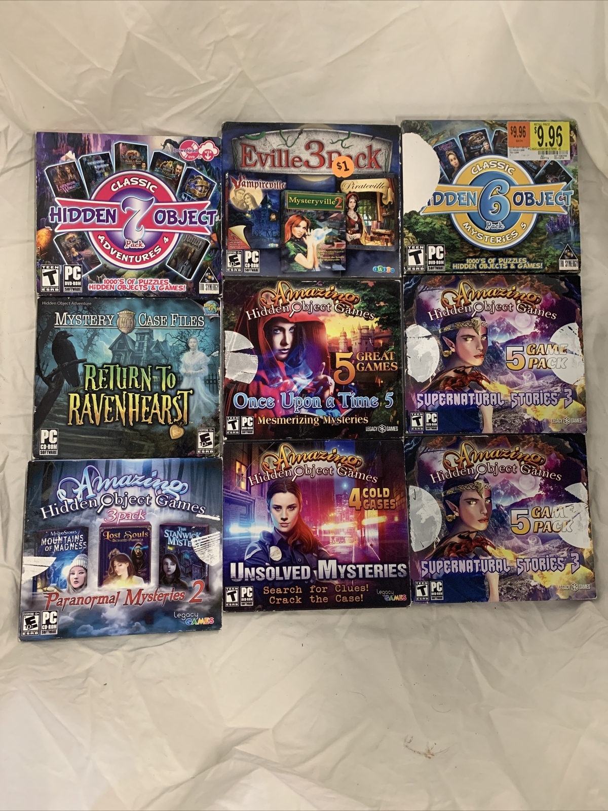 Amazing Hidden Objects PC Game Lot Of 9 Cd Supernatural Once Upon A Time