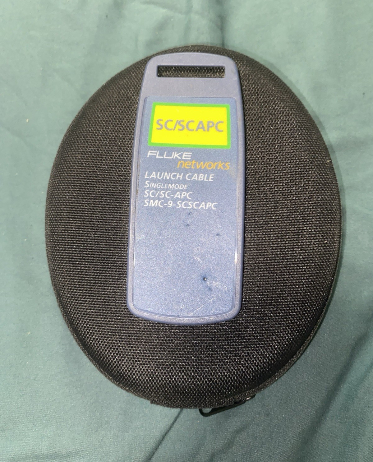 Fluke Networks Single-Mode SC/APC-SC/APC 9m Yellow Launch Cable SMC-9-SCSC/APC