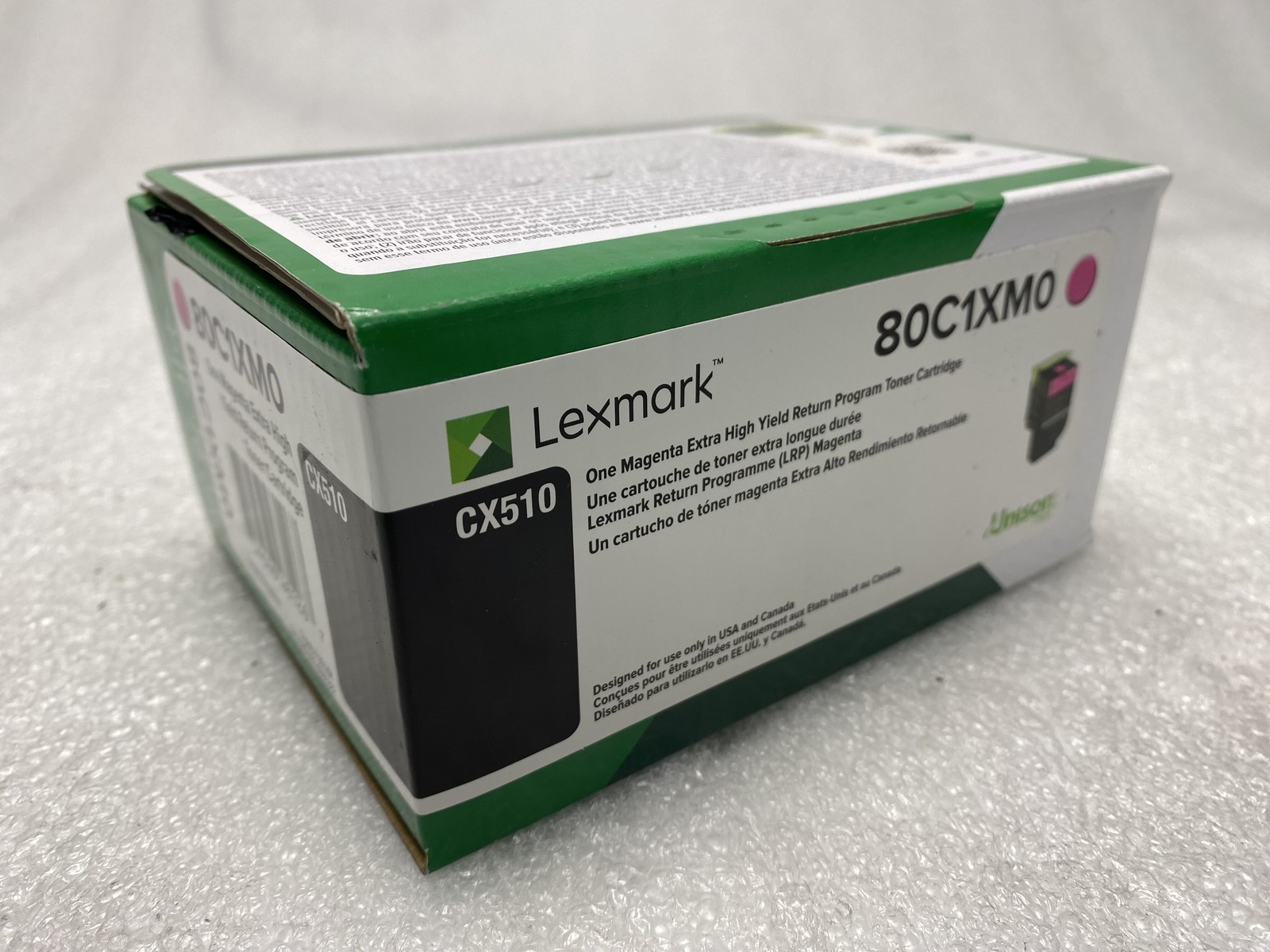 Genuine Lexmark 80C1XM0 Extra High Yield Magenta Toner for CX510