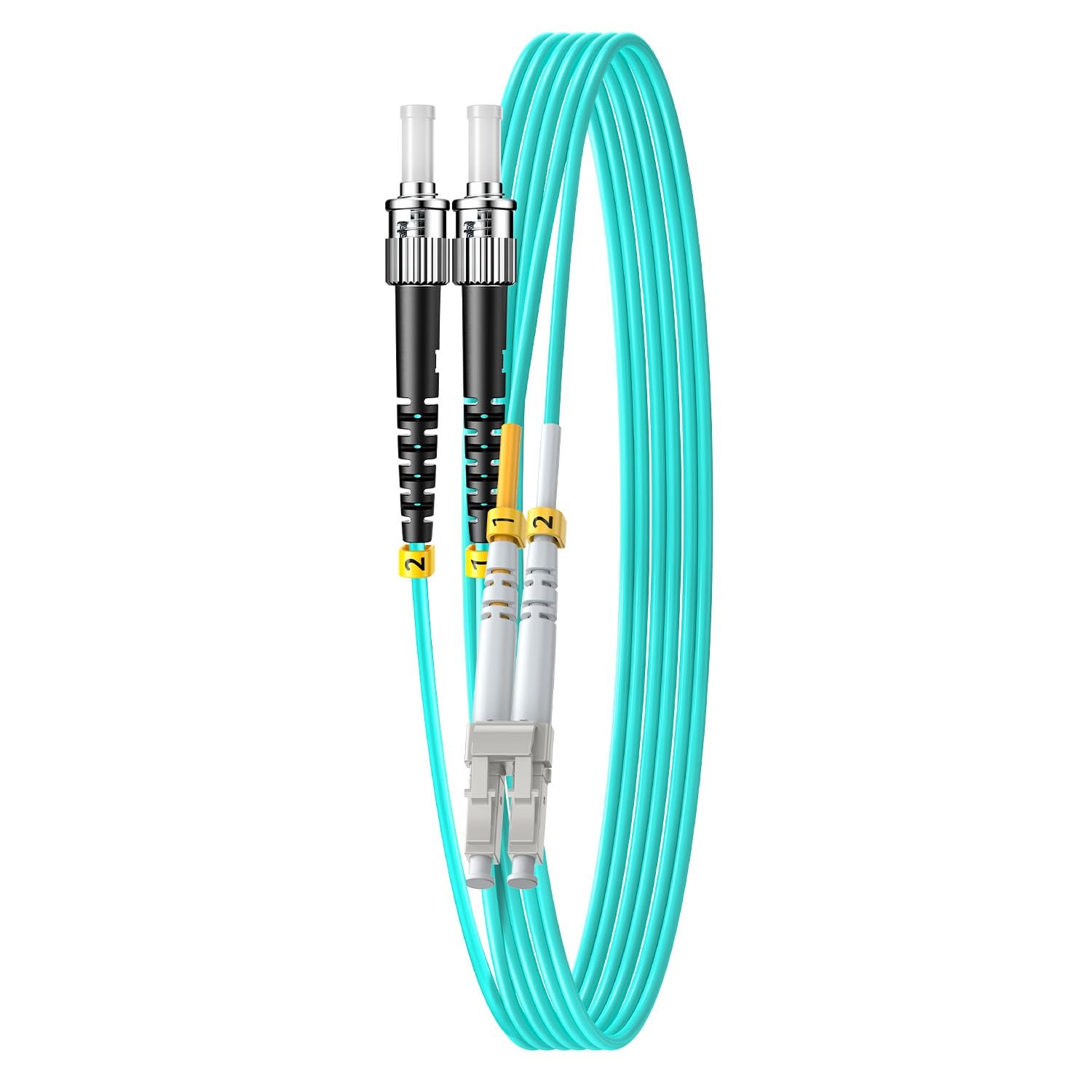1 PCS Multimode OM3 LC to ST Fiber Patch Cable Duplex 10m/33ft 10G/40G