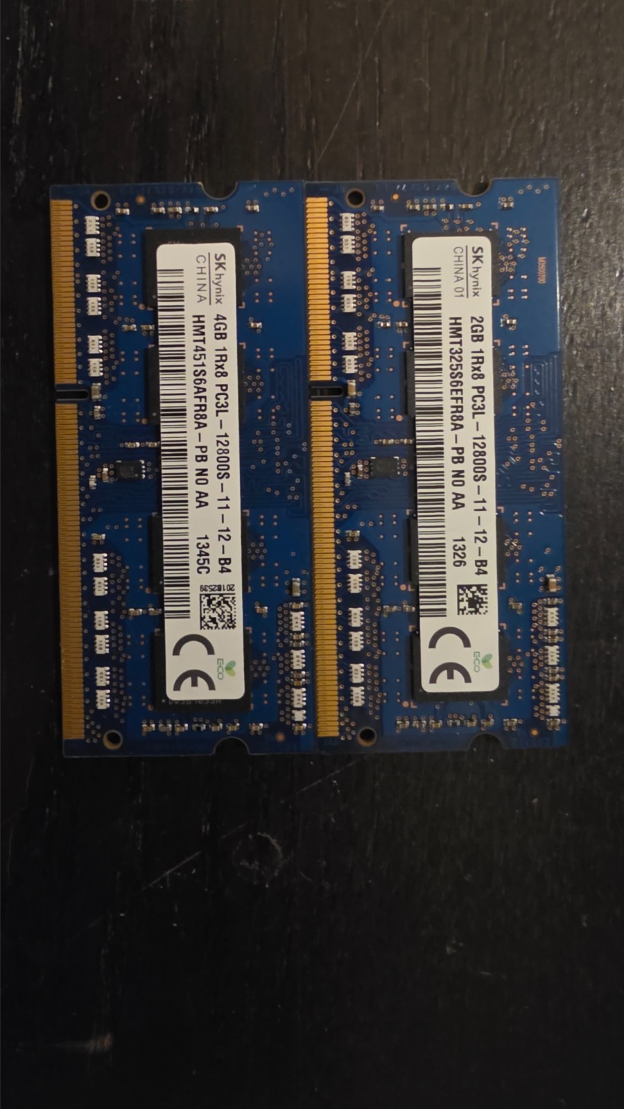 SK hynix 6GB (4GB + 2GB) DDR3L 1600MHz PC3L-12800S Laptop RAM SO-DIMM